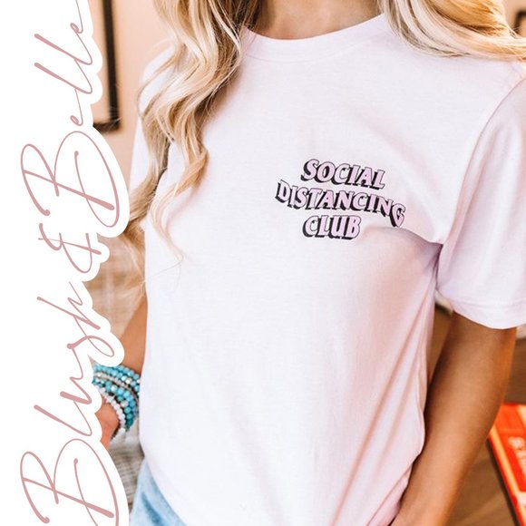 Social Distancing Club 100% Cotton Tee